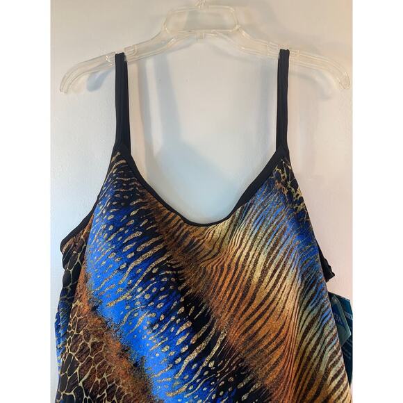 MAXINE OF HOLLYWOOD Women’s Minimizer One Piece Swimsuit / Size: 24W - Picture 6 of 13